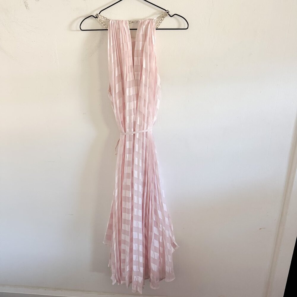 NWT Ted Baker Pink Sasski Pleated Maxi Dress 3/L - Picture 10 of 10